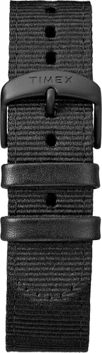 Vista 3 de Timex Mens TW4B14200 Expedition Scout 40 Black LeatherNylon Strap Watch