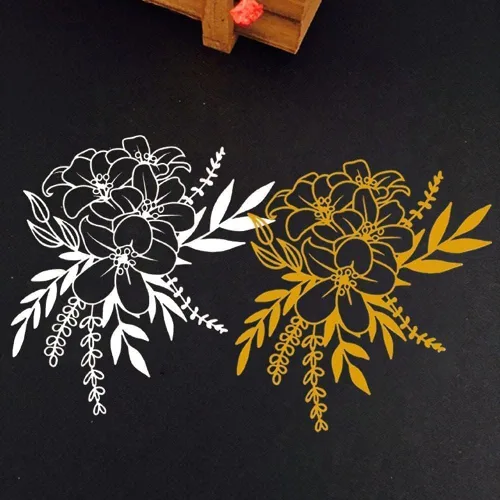 Vista 6 de Troqueles de flores para hacer tarjetas, troqueles de metal, plantillas de corte de flores, plantillas de corte de flores, álbum de recortes, álbum