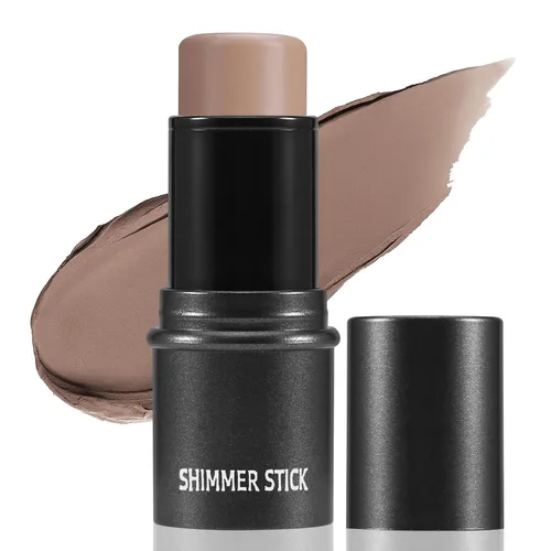 Vista 7 de Boobeen Resaltador de maquillaje en barra de resaltador bronceador palo resplandor iluminador de cara resaltado barras de contorno impermeable