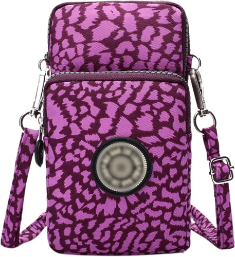 Vista 10 de ZGMYC Bolsa de 3 capas para teléfono celular, bolso de pulsera impermeable deportivo para el hombro, cartera