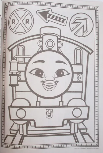 Vista 2 de Thomas Libro para colorear y actividades con amigos - 80 páginas