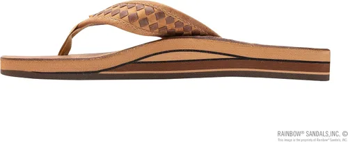 Vista 2 de Rainbow Sandals The Bentley Luxury Leather - Correa tejida a mano con arco de doble capa
