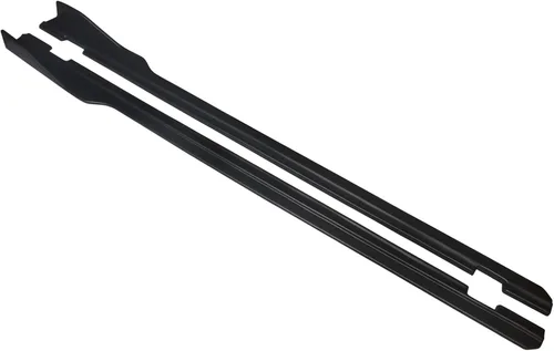 Vista 4 de NINTE Faldas laterales para Dodge Challenger SXT 2015-2023, extensiones de paneles de falda negras mate, 1 par