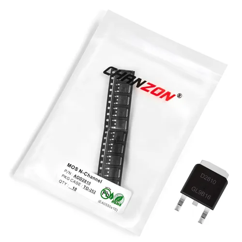 Vista 75 de Chanzon 2N60 TO-220AB NMOS MOS N-Channel Power MOSFET Transistor, alto voltaje y corriente nominal, (paquete de 10 unidades)