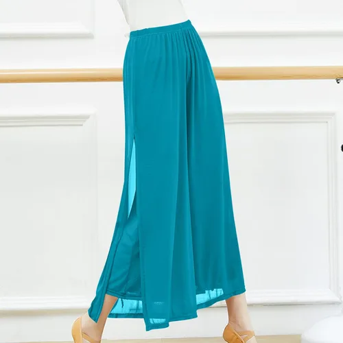 Vista 2 de Faldas para mujer, pantalones elegantes de moda, ligeros, cómodos, transpirables, informales, para baile musical