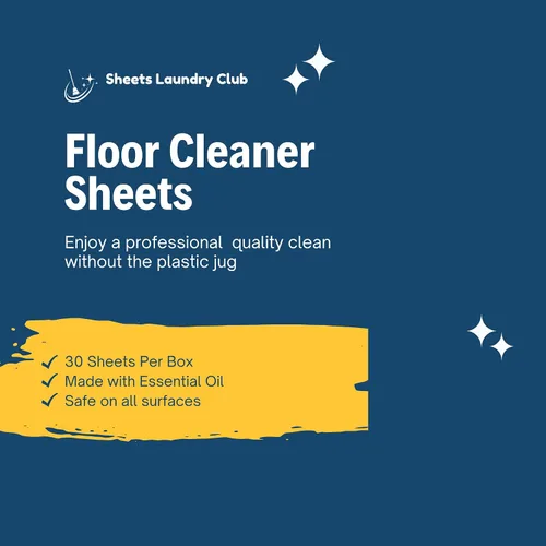 Vista 3 de SHEETS LAUNDRY CLUB - Hojas limpiadoras de suelos solubles, paquete de 30, limón