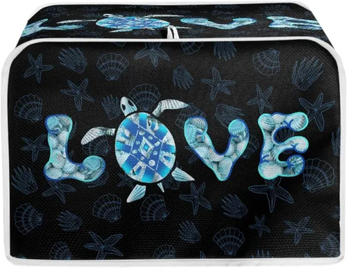 Vista 10 de Veniyate 2 Slice Toaster Cover Kitchen Mushroom Print Small Appliance Cover Bread Maker Dust and Fingerprint Protection, Lightweight and Durable