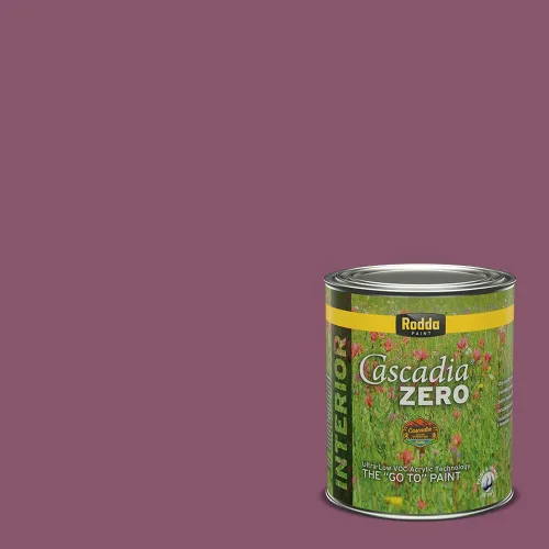 Vista 49 de Rodda Paint CASCADIA ZERO - Pintura plana e imprimación para interiores en uno, cuarto de galón, rosa Mullen