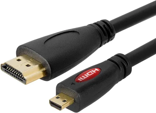 Vista 3 de Cmple - Cable micro HDMI a HDMI de 3 pies, cable micro HDMI macho a macho 4k para cámara de captura de tarjeta, cámara de vídeo, cámara de acción