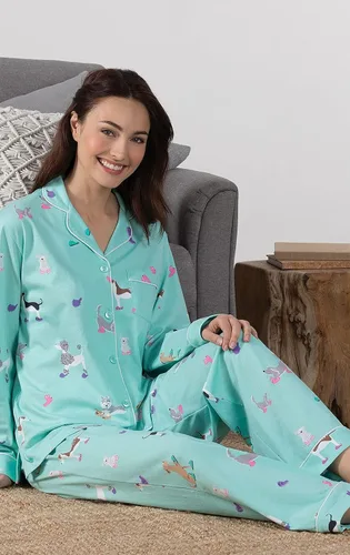 Vista 4 de PajamaGram Women's Sleepwear - Soft Pajamas for Women, 100% Cotton