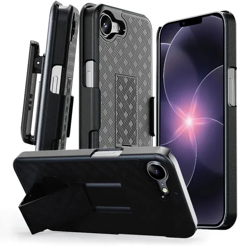 Vista 16 de MOTIVE Funda para iPhone 14, funda con clip para cinturón para Apple iPhone 14, funda protectora delgada y resistente a prueba de golpes con soporte