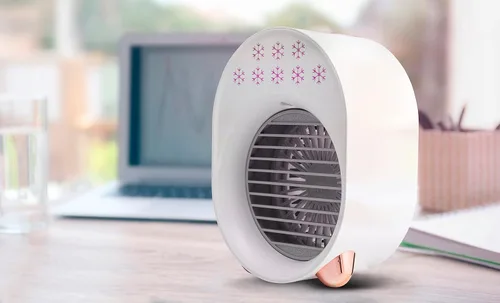 Vista 5 de Ventilador portátil de una sola habitación AC enfriador de aire evaporativo con luz de mesita de noche Portátil AC Room Cooler Aire acondicionado