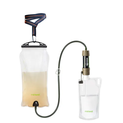 Vista 14 de Miniwell Filtro de agua portátil L630 con embalaje al vacío mejorado, almacenamiento de 25 años, opciones de uso versátiles y duraderas, paquete