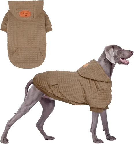 Vista 49 de BEAUTYZOO - Sudadera con capucha para perros con agujero para correa y bolsillo, suéteres para perros pequeños, medianos y grandes, niños y niñas