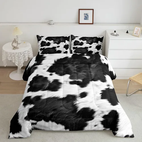Vista 12 de Feelyou Juego de edredón de animales de la selva para todas las estaciones, juego de ropa de cama con 1 funda de almohada de microfibra de elefante