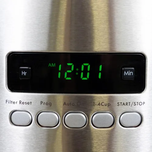 Vista 6 de Kenmore - Cafetera de goteo – Máquina de café programable de 12 tazas con jarra de vidrio, preparación regular y fuerte, apagado automático