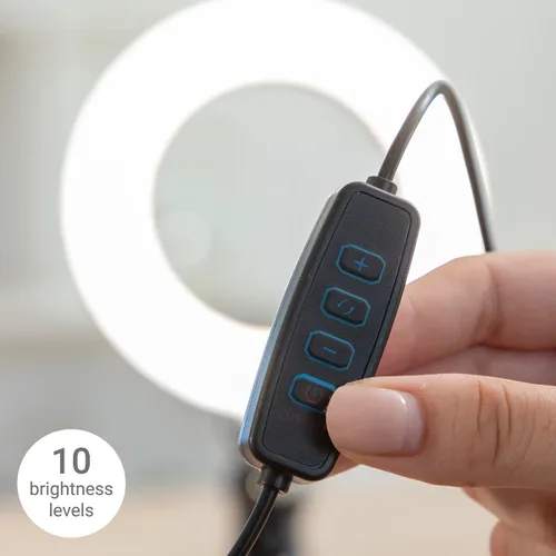 Vista 6 de Aro de Luz Selfie con Pinza de Soporte Lumahoop InnovaGoods