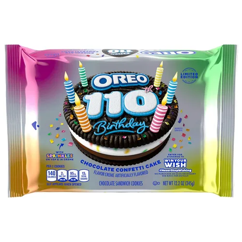 Vista 30 de OREO - Galletas sándwich de chocolate, 60 paquetes de aperitivos (2 galletas por paquete)