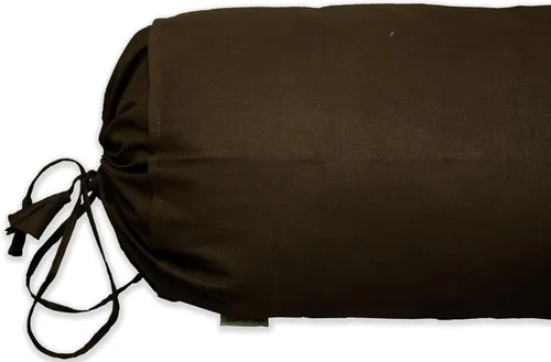 Vista 8 de Funda extraíble para almohada de algodón Saffron (Negro, 15 cm x 40 cm (6" x 16"))
