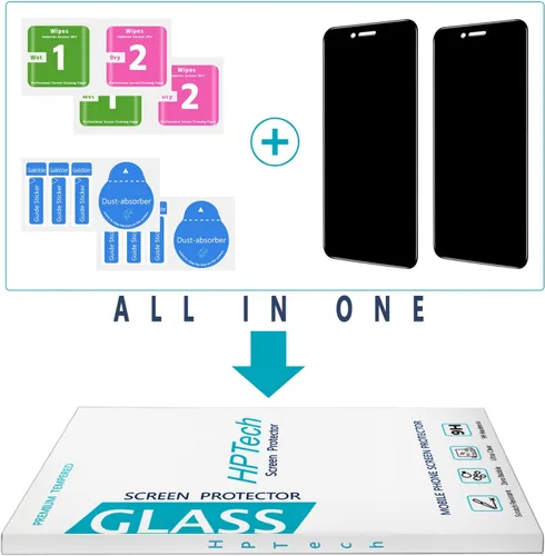 Vista 7 de (2 Unidades) Protector de Pantalla de Privacidad Diseñado para iPhone 11 Pro, iPhone XS, iPhone X y iPhone 10 (14,7 cm) Vidrio Templado Antiespía