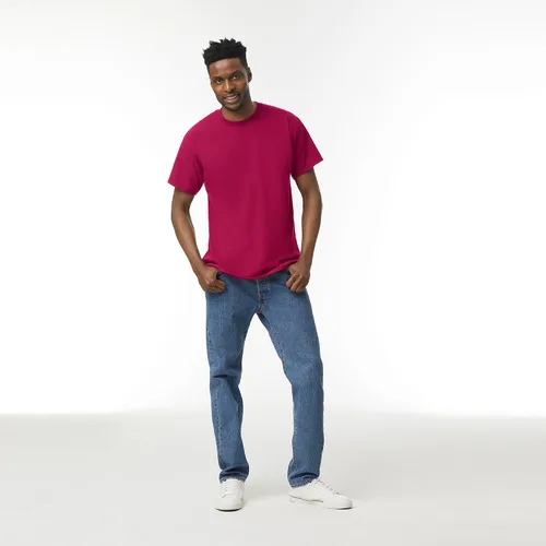 Vista 6 de Gildan Camiseta de algodón pesado para adultos, estilo G5000, paquete múltiple
