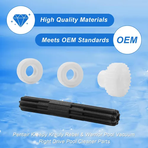 Vista 4 de Piezas de repuesto para limpiador de piscinas Pentair 360290 Rebel Right Drive Kit Rodamientos, para Pentair Rebel y Kreepy Krauly Warrior Limpiador