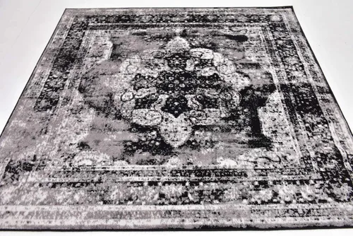 Vista 201 de Unique Loom Colección Sofia - Alfombra de área Salle Garnier (7' 1" x 10' Rectángulo, Borgoña/ Marfil)