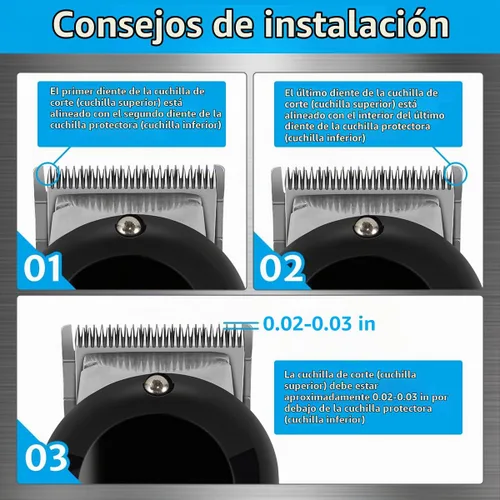 Vista 5 de Cuchilla compatible con cuchillas Wahl Clipper, 1 paquete