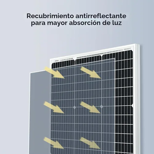 Vista 6 de Renogy Panel Solar de 50 W 12 V, Cargador de Módulo PV Monocristalino de Alta Eficiencia de 50 W para Techo de Casa Rodante, Marina, Granja, Batería