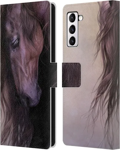 Vista 239 de Head Case Designs Officially Licensed Laurie Prindle A Morgan Christmas Western Stallion Leather Wallet Case Compatible with Samsung Galaxy A07 4G