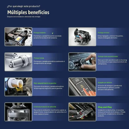 Vista 6 de Dispositivo Cable Cancelador Eliminador del Sistema de Motor de Arranque y Parada Automático A Apagado Eliminar/Desactivar/Cancelar Función