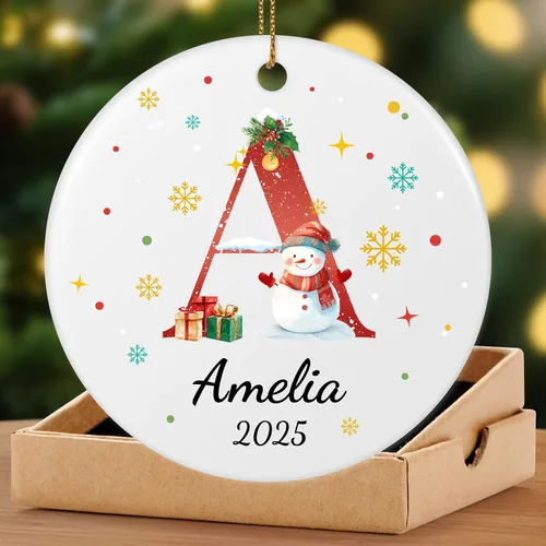 Vista 12 de Adornos de Navidad personalizados para la familia 2025, adornos de foto personalizados para decoraciones de árbol de Navidad, para baby shower