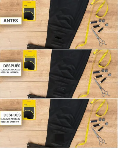 Vista 5 de ZEFFFKA Parches termoadhesivos de tela de alta calidad en el interior y el exterior, pegamento más fuerte, 100% algodón, kit de decoración