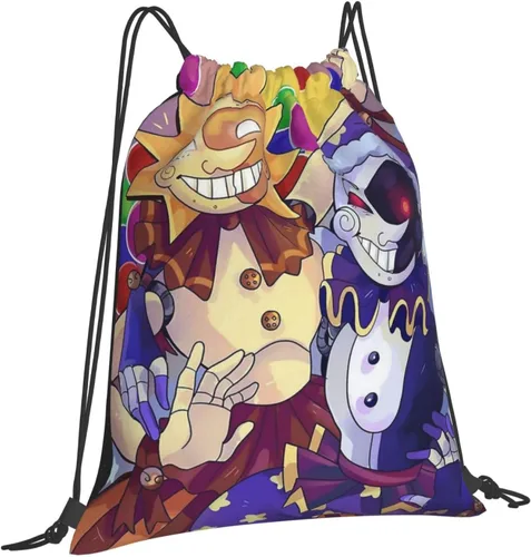 Vista 2 de Mochila con cordón ajustable, bolsa de gimnasio, bolsa de cuerda impermeable, bolsa de yoga deportiva, Blanco-3