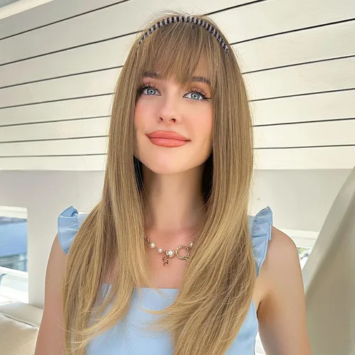 Vista 11 de Flequillo de cabello humano con clip, flequillo delgado con correa de diamantes de imitación, extensiones de cabello para mujer, flequillo plano