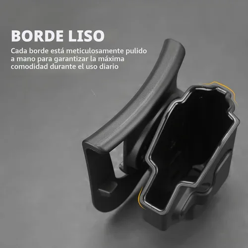 Vista 4 de Funda para Smith & Wesson M&P Shield 9 mm/.40 (M2.0)/9 mm Shield Plus, funda de pistola de 3.1" de pala, 360 grados ajustable, liberación
