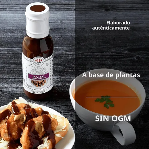 Vista 3 de Yamasa, Salsa Katsu artesanal, sin OMG, 8 onzas líquidas
