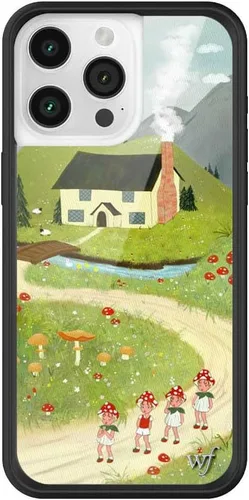 Vista 40 de Wildflower Cases - Funda Surf's Up, Compatible con Apple iPhone 15 Pro Max Moderno, Rojo, Morado, Floral, Verano, Playa - Parachoques Protector