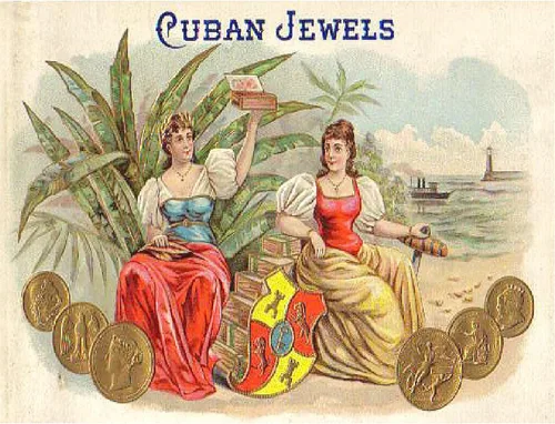 Vista 2 de CafePress Cuban Jewels - Adhesivo rectangular para parachoques