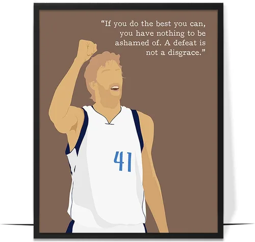 Vista 10 de LOLUIS Arte de pared motivacional, citas inspiradoras de baloncesto, sin marco, 8 x 10 pulgadas, ilustraciones dibujadas a mano, dormitorio