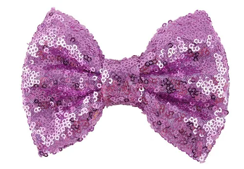 Vista 6 de Love Fairy Fashion Bow Horquilla Lentejuelas Pinza para el pelo Multicolor 0ptional para niños y mujeres (negro)