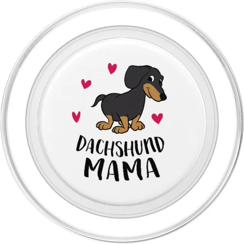 Vista 2 de Dachshund Mom Funny Dachshund PopSockets MagSafe PopGrip para iPhone