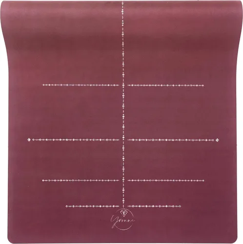 Vista 8 de Yvonne Solstice Harmony - Alfombrilla de yoga de viaje, ultra fina, 1/16 de pulgada, ligera, plegable y antideslizante para viajes y hogar, goma