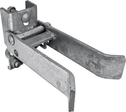 Vista 9 de Pestillo de puerta individual de brazo fuerte, pestillo comercial, para postes de valla de 2-3/8 pulgadas y eslabones de cadena de 1-5/8 a 2 Negro