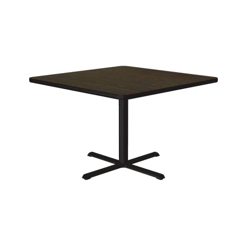 Vista 16 de Correll Mesa de bar redonda de 30 pulgadas, mesa de cóctel de comedor de 29 pulgadas de alto, parte superior laminada de nogal duradero, base