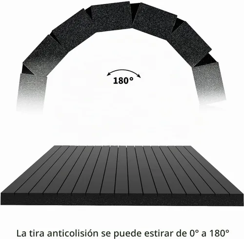 Vista 4 de Garage Smith GWP08 Protector de Pared de Garaje, Protector de Columna de Pared de Espuma, Protector de Esquina de Borde de Pared para Garajes