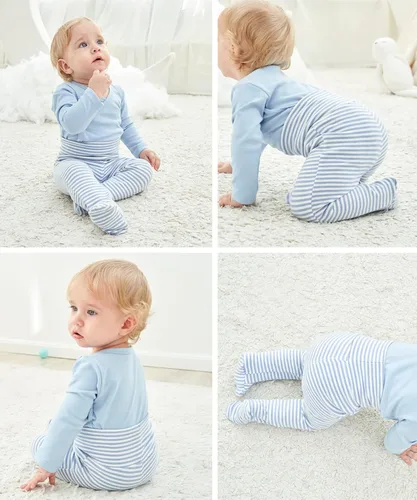 Vista 6 de Enfants Chéris 2 Pack De Bebé Pie Pantalones Recién Nacido-12 Meses