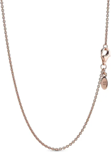 Vista 2 de PANDORA Cadena de plata con chapado en oro rosa de 14 k, Metal