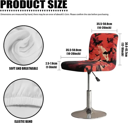 Vista 198 de American Eagle - Juego de 2 fundas para taburetes de bar para sillas de comedor, impermeables, antideslizantes, tamaño universal
