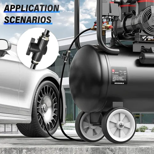 Vista 7 de TAILONZ PNEUMATIC BVU-1/2 OD Válvula de bola de control de flujo de aire Válvula de empuje para conectar accesorio (paquete de 1)